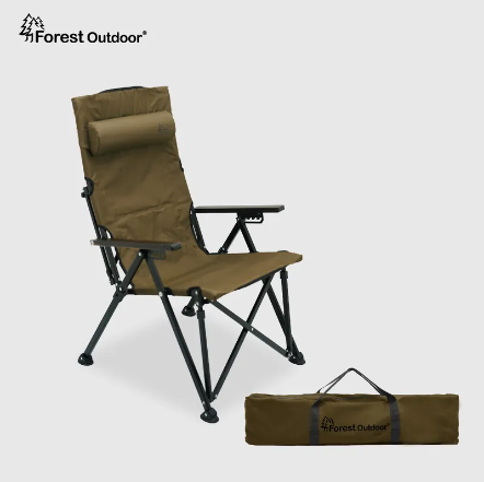 【Forest Outdoor】頂級五段傾斜大川椅/橄欖綠 FTC018BK